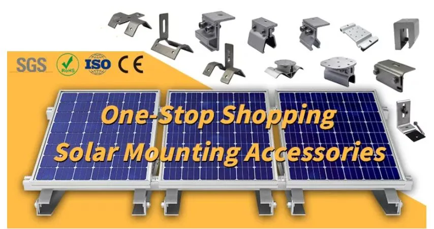 Solar Mounting Bracket Fixing Accessories for Roof PV Mounting Stainless L Feet