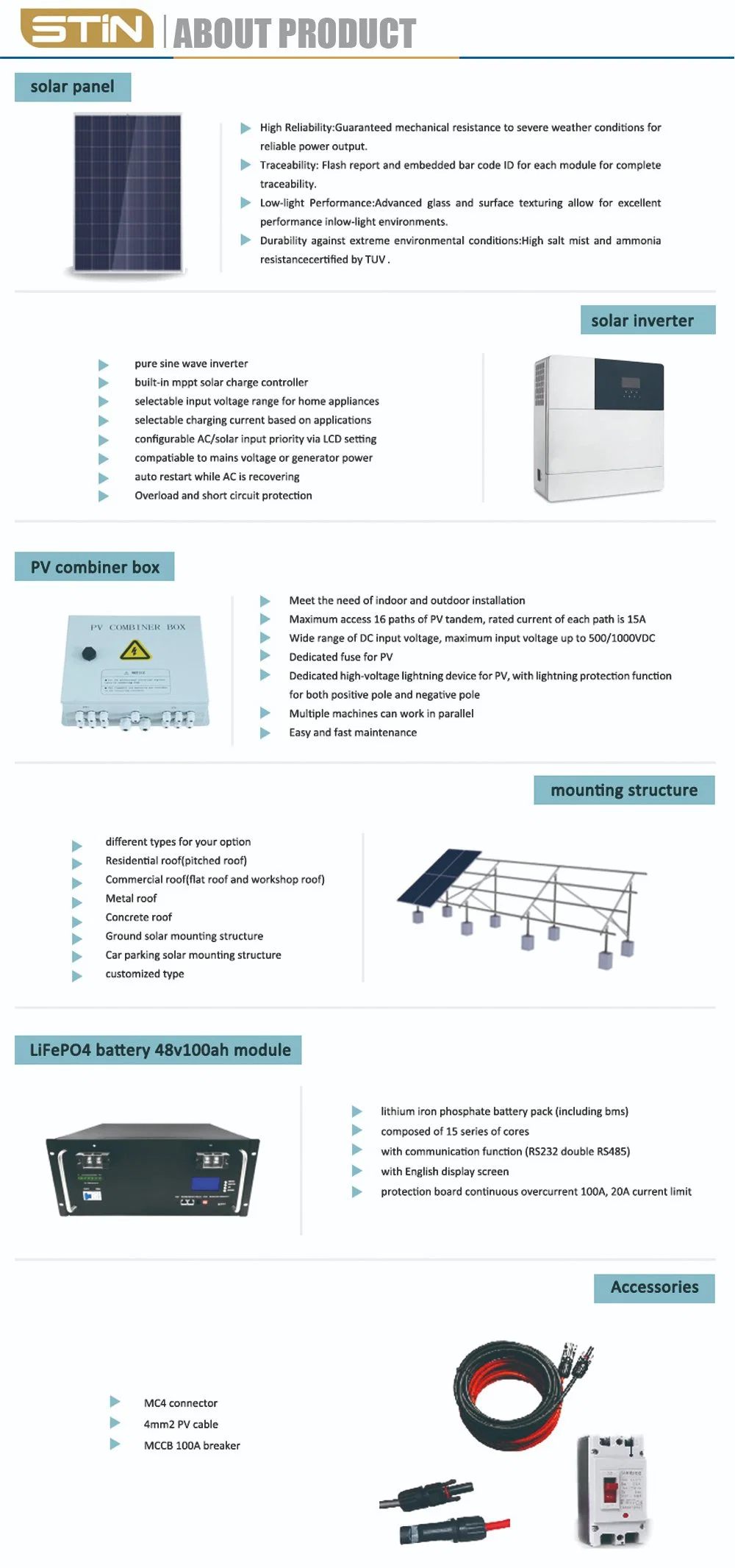 off Grid 3000W 3kw 5kw 5000W Renewable Photovoltaic PV Panel Energy Storage Home Solar Power Systems for Electricity Use with Good Price