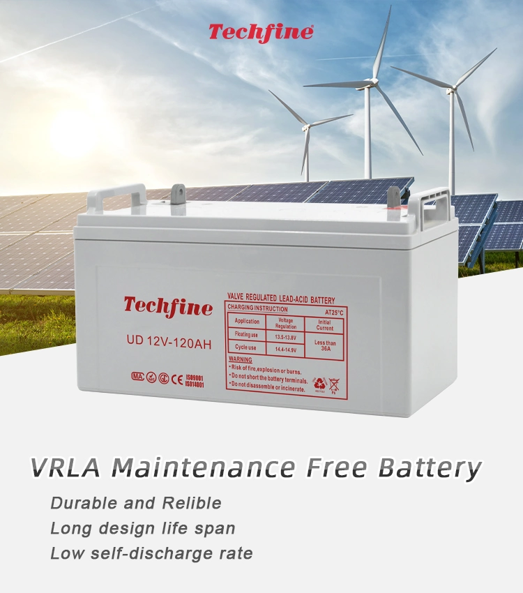 Techfine Deep Cycle 250ah Lead Acid Storage Battery Solar Battery