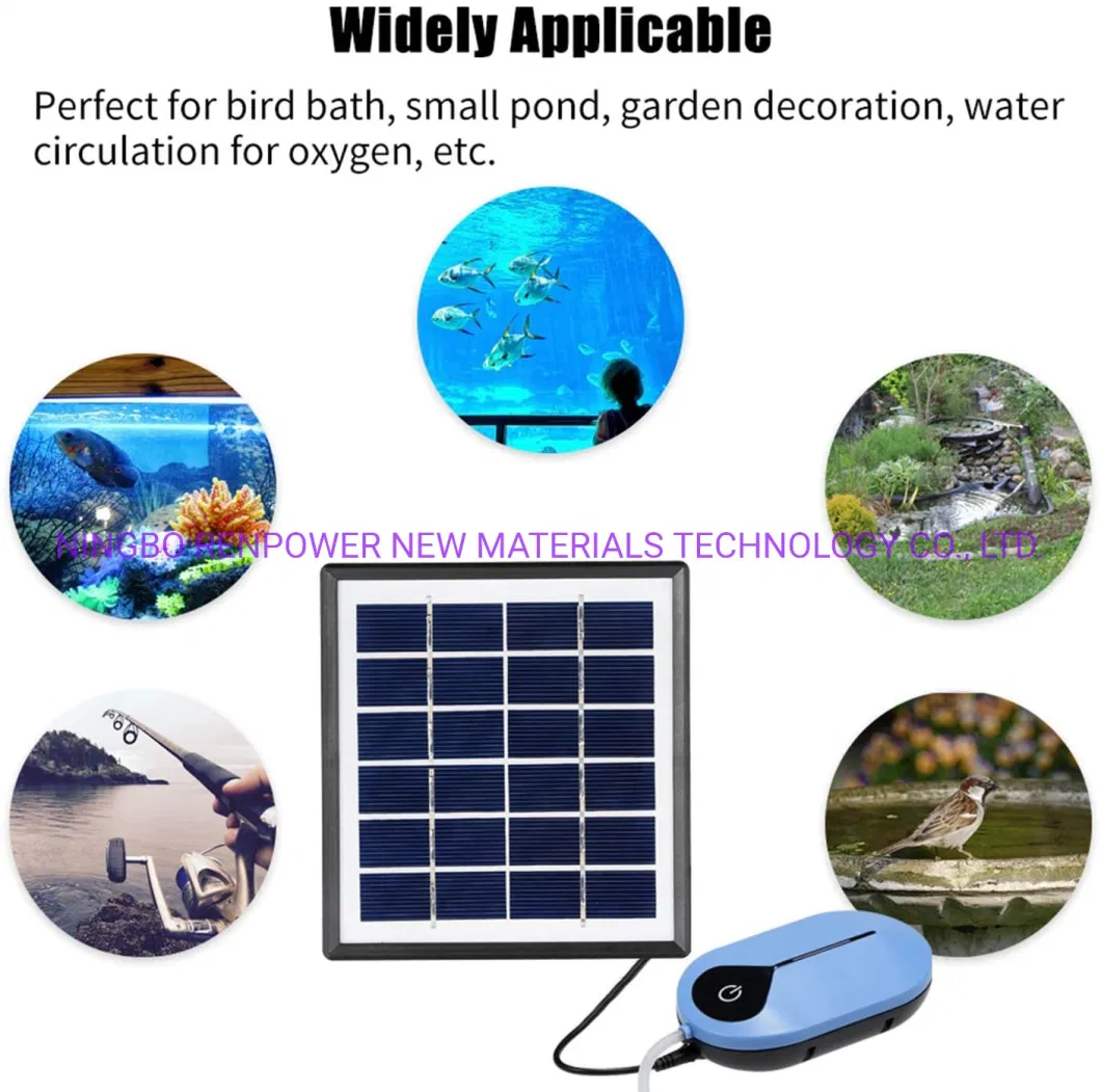 Dropshipping Solar Air Pump Kit Battery Backup with Air Hoses Pond Aerator Bubble Oxygenator Aquaponics Fishtank