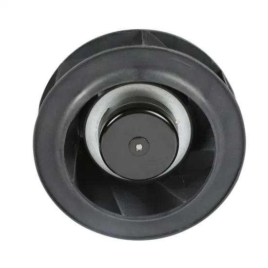 175mm 12/24/48V Plastic Backward Curved Centrifugal Fan for Telecom Cooling and Air Purifier 0
